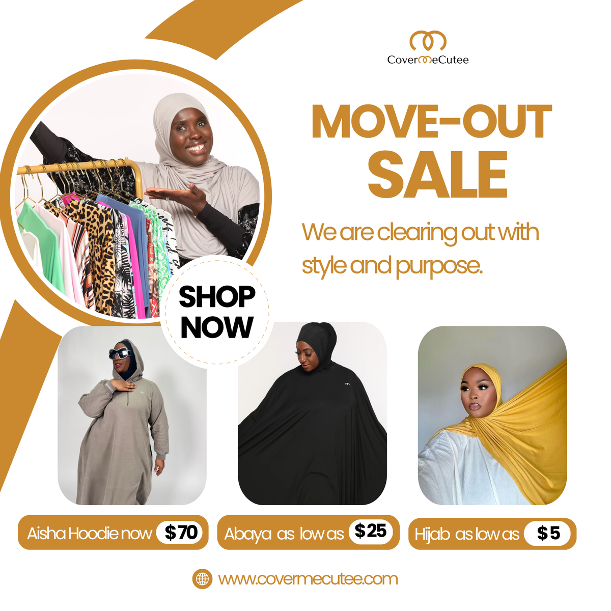 Store Closing = Everything on Sale! Abayas from $25, Hijabs from $5