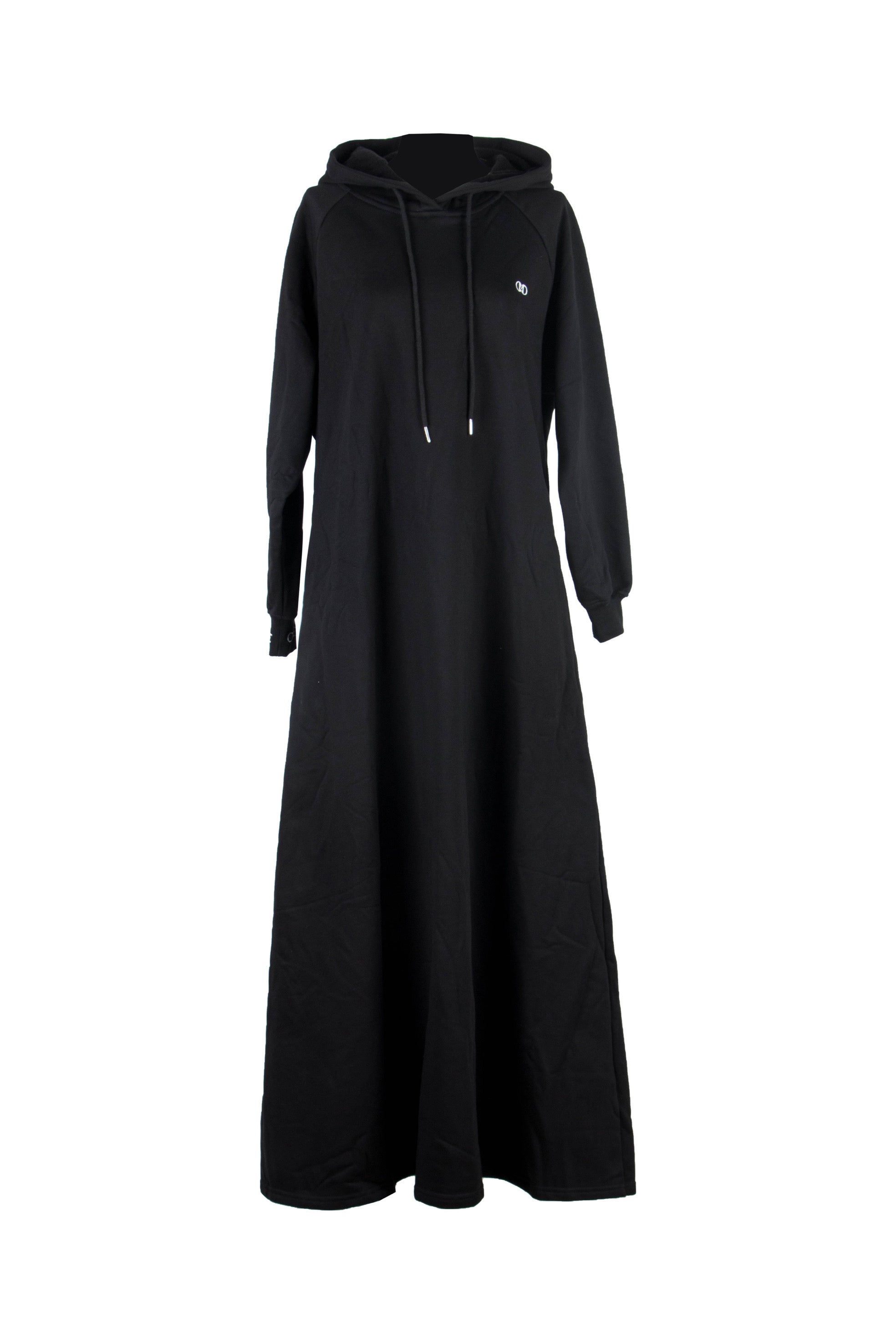 Floor-length Maxi Hoodie Dress Covermecutee Aisha Hoodie XL / Black Floor-length Maxi Hoodie Dress Covermecutee Aisha Hoodie XL / Black