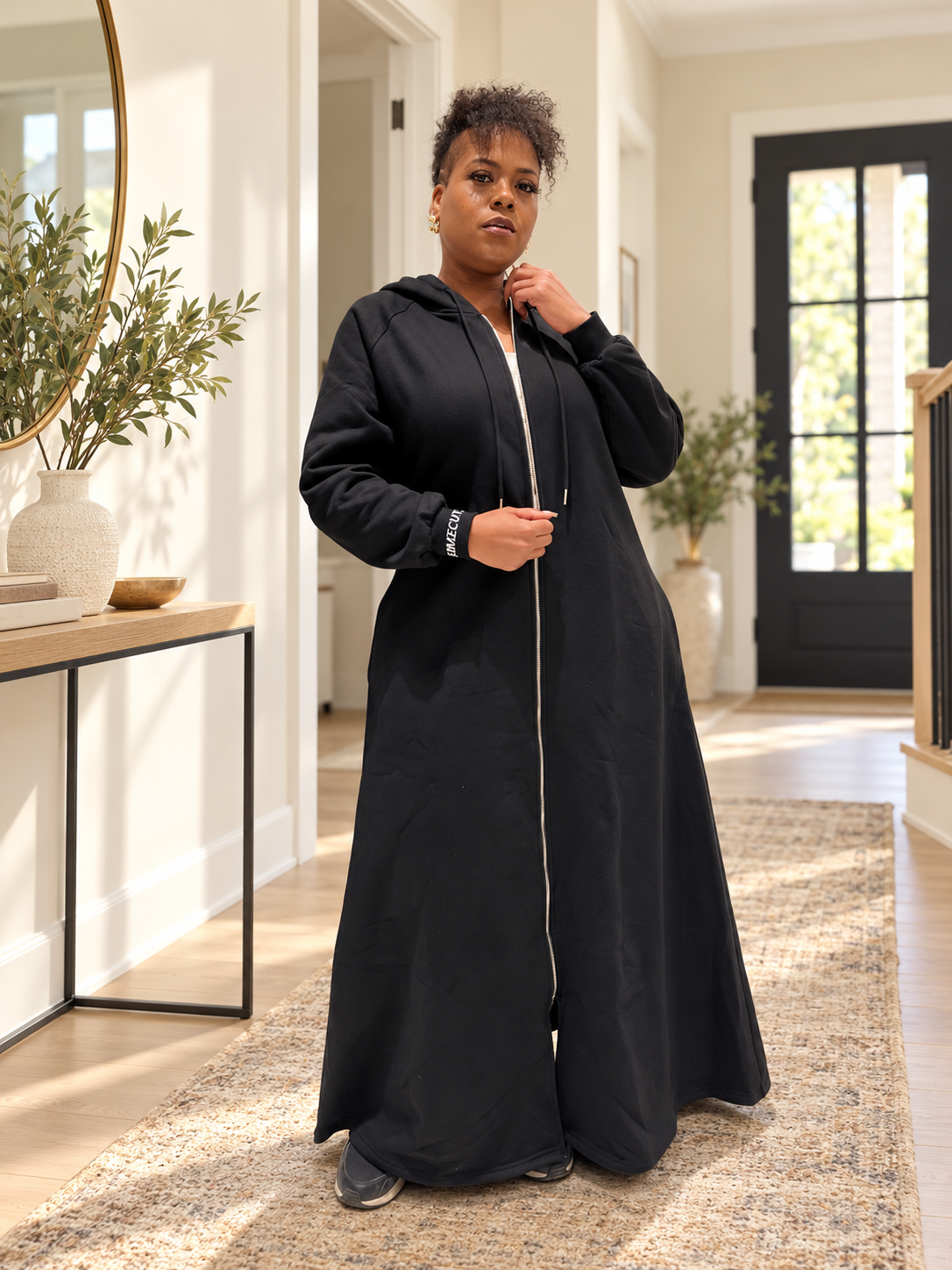AISHA HOODIE FLOOR-LENGTH - MUST HAVE FALL/WINTER WITH ZIPPER