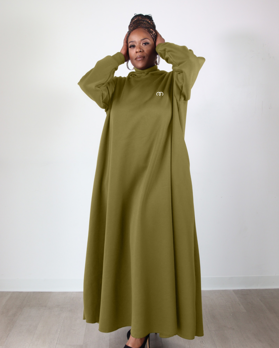 Dress Long Cloak Hoodie Floor-length Maxi Hoodie Dress