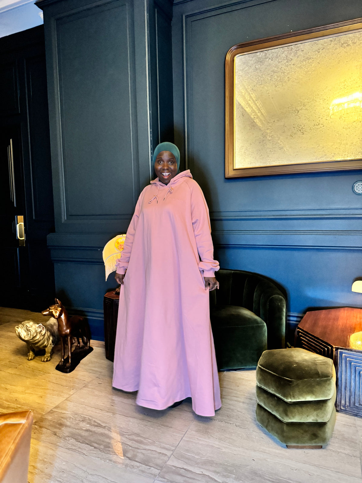 Floor-length Maxi Hoodie Dress Covermecutee Aisha Hoodie covermecutee Floor-length Maxi Hoodie Dress Covermecutee Aisha Hoodie covermecutee